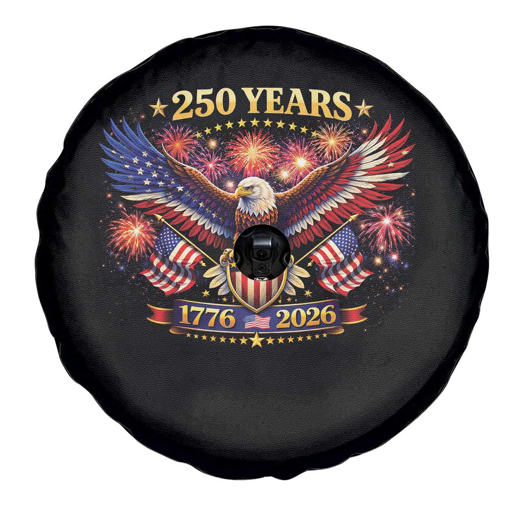 USA 250th Anniversary Eagle Spare Tire Cover 4th July Independence Day Patriotic USA Flag TS10 Print Your Wear