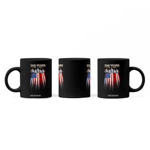 250 Years Anniversary Coffee Mug Usa American Flag 1776 2026 Patriotic Independence Day 4th July TS10 Print Your Wear