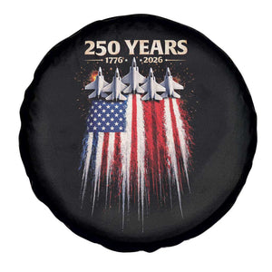 250 Years Anniversary Spare Tire Cover Usa American Flag 1776 2026 Patriotic Independence Day 4th July TS10 Print Your Wear