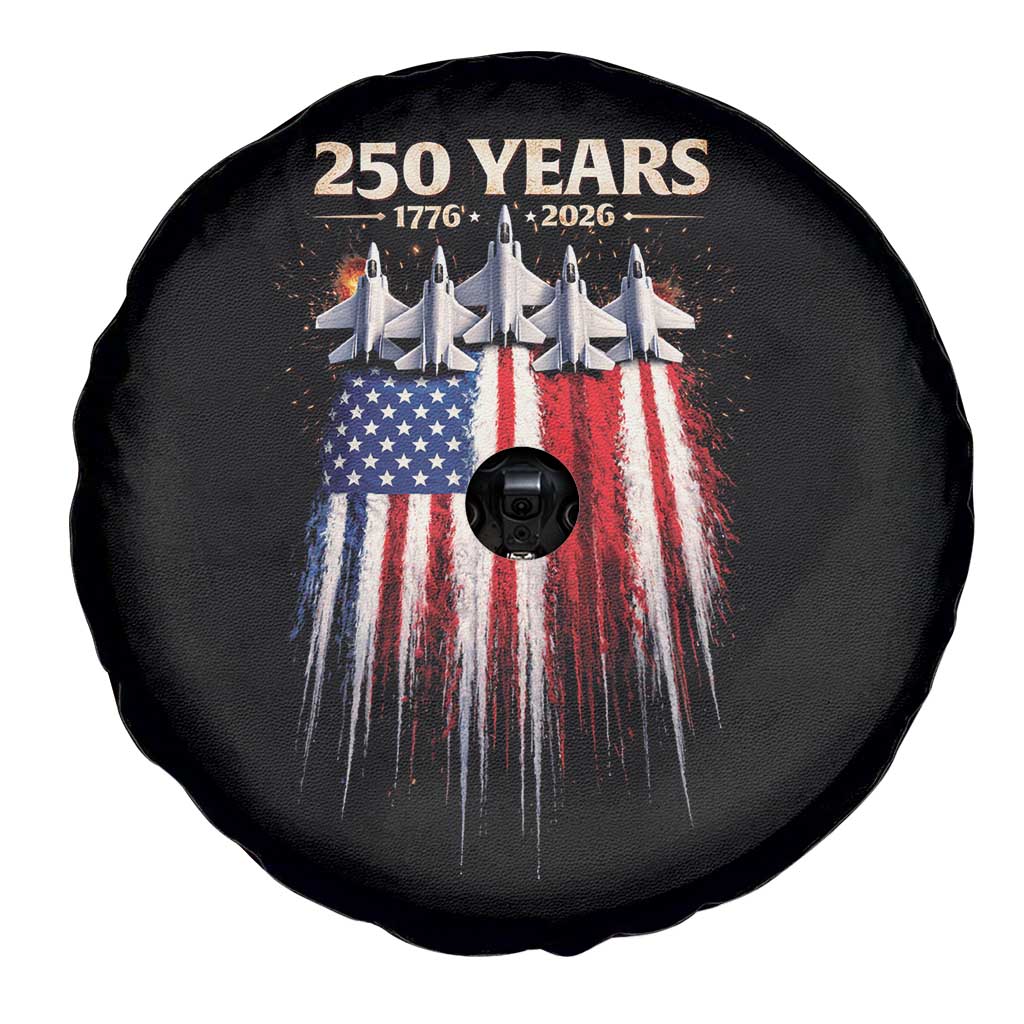 250 Years Anniversary Spare Tire Cover Usa American Flag 1776 2026 Patriotic Independence Day 4th July TS10 Print Your Wear