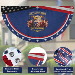 250th Anniversary Patriotic Fan Flag United States 250 Years Birthday 1776 2026 Eagle USA Flag