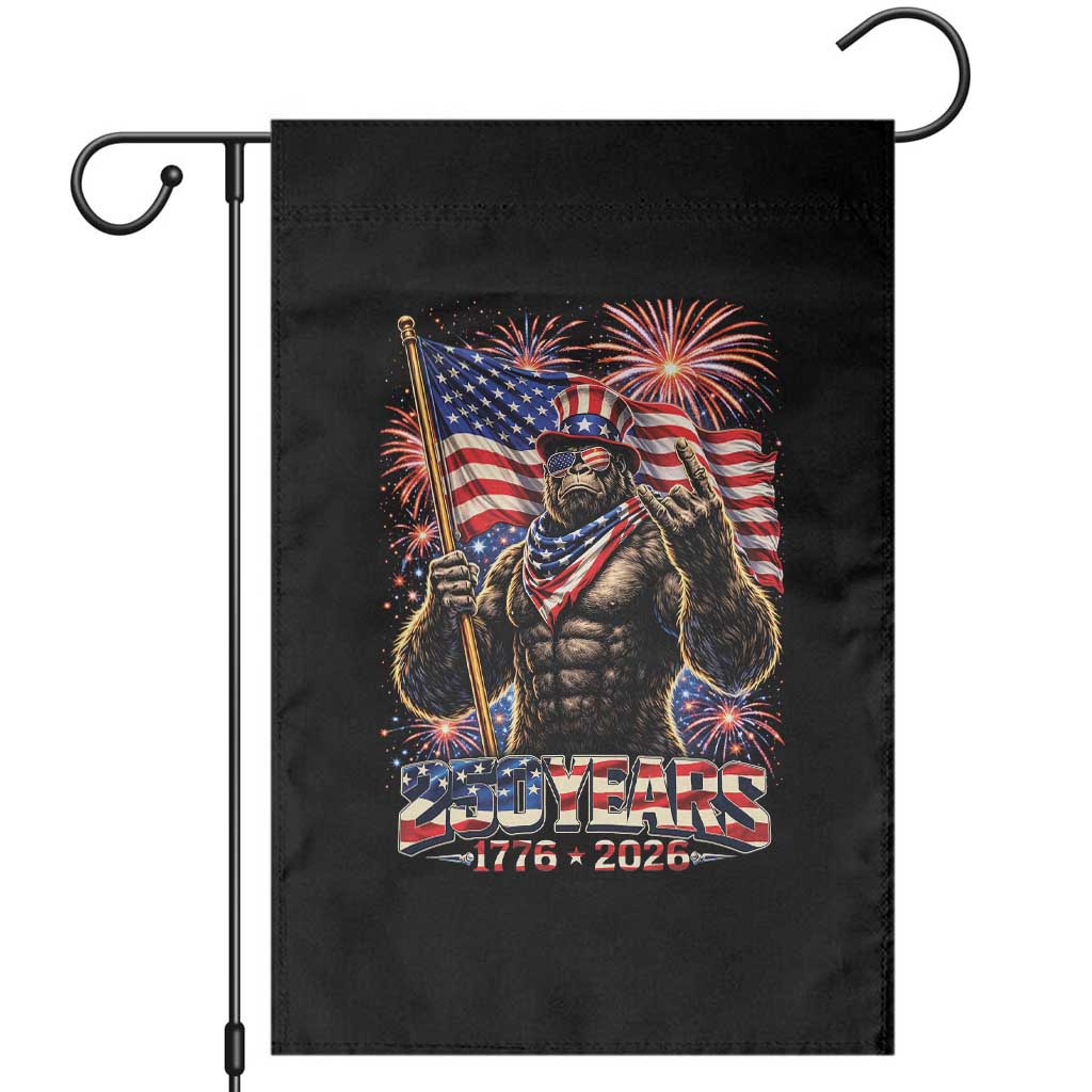 Bigfoot 250th Anniversary Garden Flag USA Independence 250 Years Of Freedom 1776 2026 Patriotic Flag TS10 Black Print Your Wear