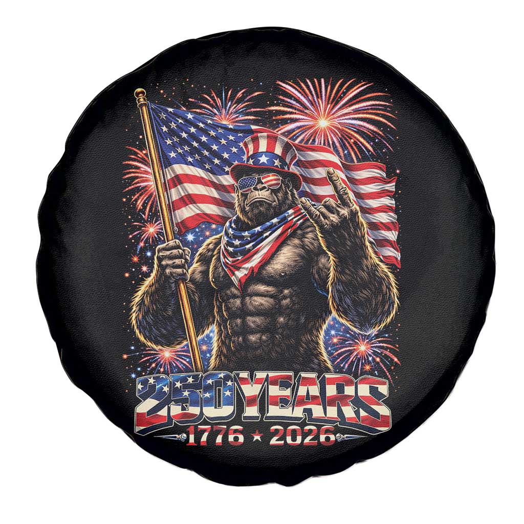 Bigfoot 250th Anniversary Spare Tire Cover USA Independence 250 Years Of Freedom 1776 2026 Patriotic Flag TS10 Print Your Wear