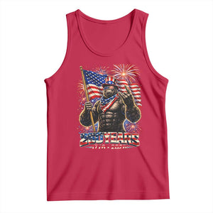 Bigfoot 250th Anniversary Tank Top USA Independence 250 Years Of Freedom 1776 2026 Patriotic Flag TS10 Red Print Your Wear