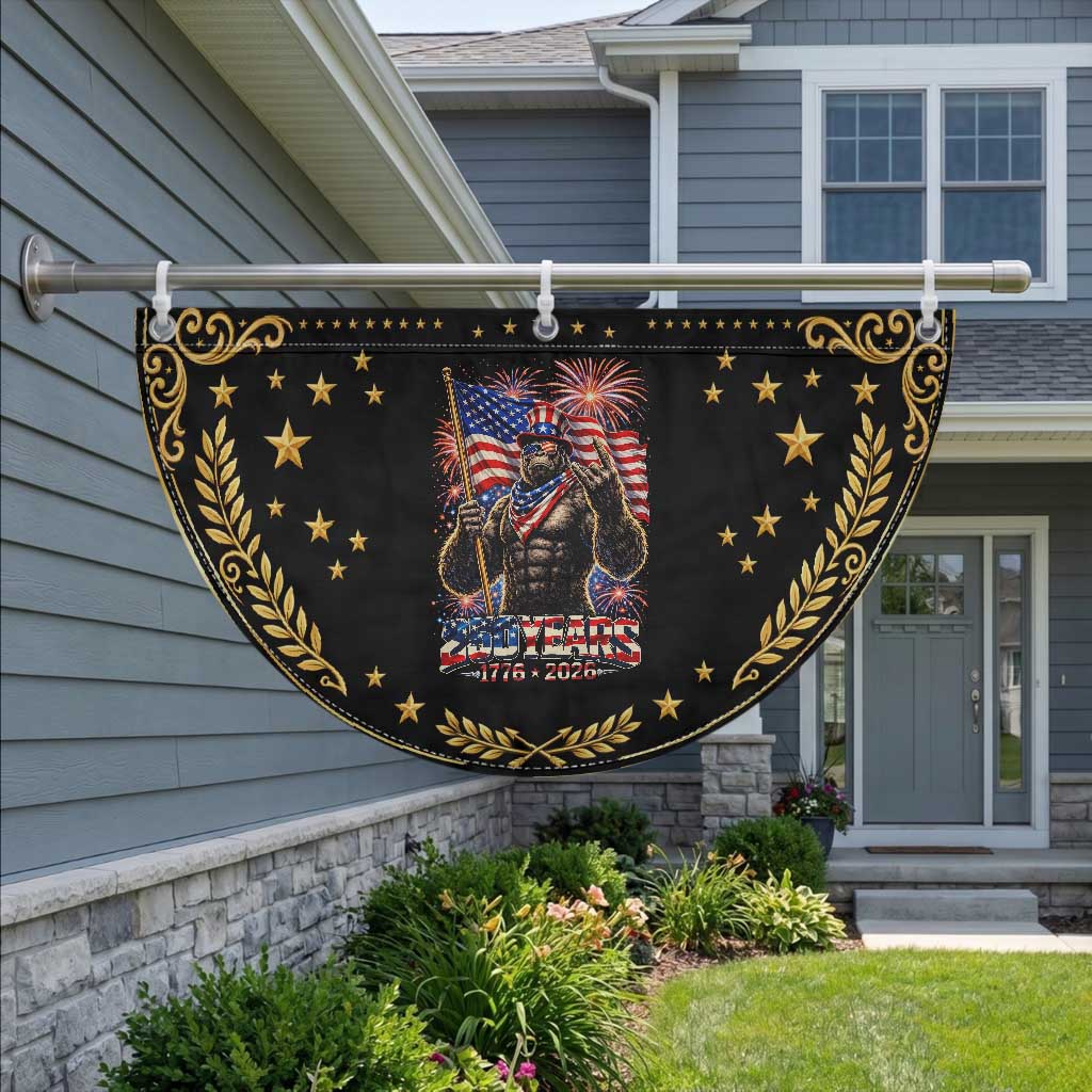 Bigfoot 250th Anniversary Patriotic Fan Flag USA Independence 250 Years Of Freedom 1776 2026 Flag
