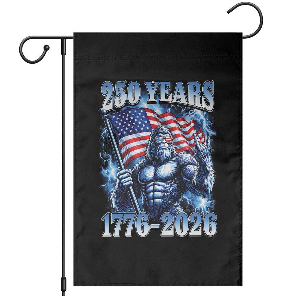 Bigfoot 250th Anniversary America Garden Flag 250 Years Of Freedom 4th July 1776 2026 Patriotic Flag TS10 Black Print Your Wear