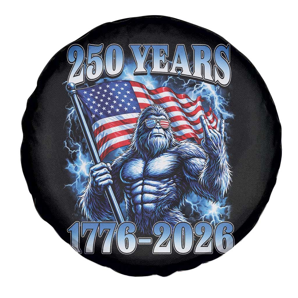 Bigfoot 250th Anniversary America Spare Tire Cover 250 Years Of Freedom 4th July 1776 2026 Patriotic Flag TS10 Print Your Wear