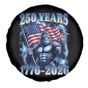 Bigfoot 250th Anniversary America Spare Tire Cover 250 Years Of Freedom 4th July 1776 2026 Patriotic Flag TS10 Print Your Wear