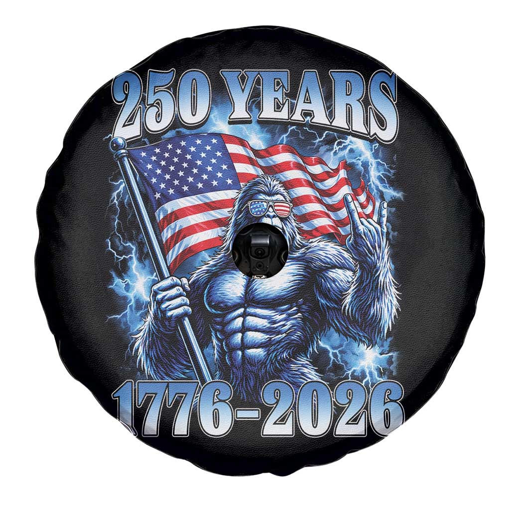 Bigfoot 250th Anniversary America Spare Tire Cover 250 Years Of Freedom 4th July 1776 2026 Patriotic Flag TS10 Print Your Wear