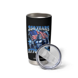 Bigfoot 250th Anniversary America Tumbler Cup 250 Years Of Freedom 4th July 1776 2026 Patriotic Flag TS10 Print Your Wear