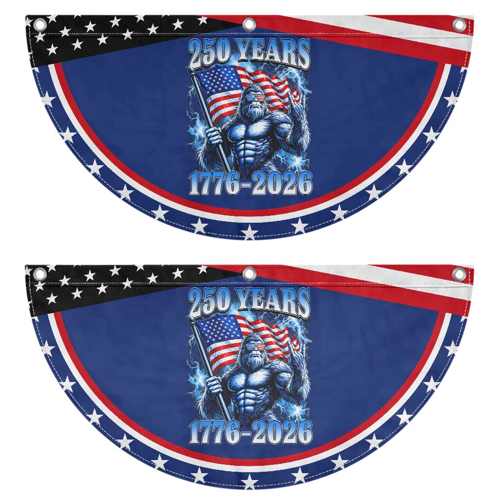 Bigfoot 250th Anniversary America Patriotic Fan Flag 250 Years Of Freedom 4th July 1776 2026 Flag