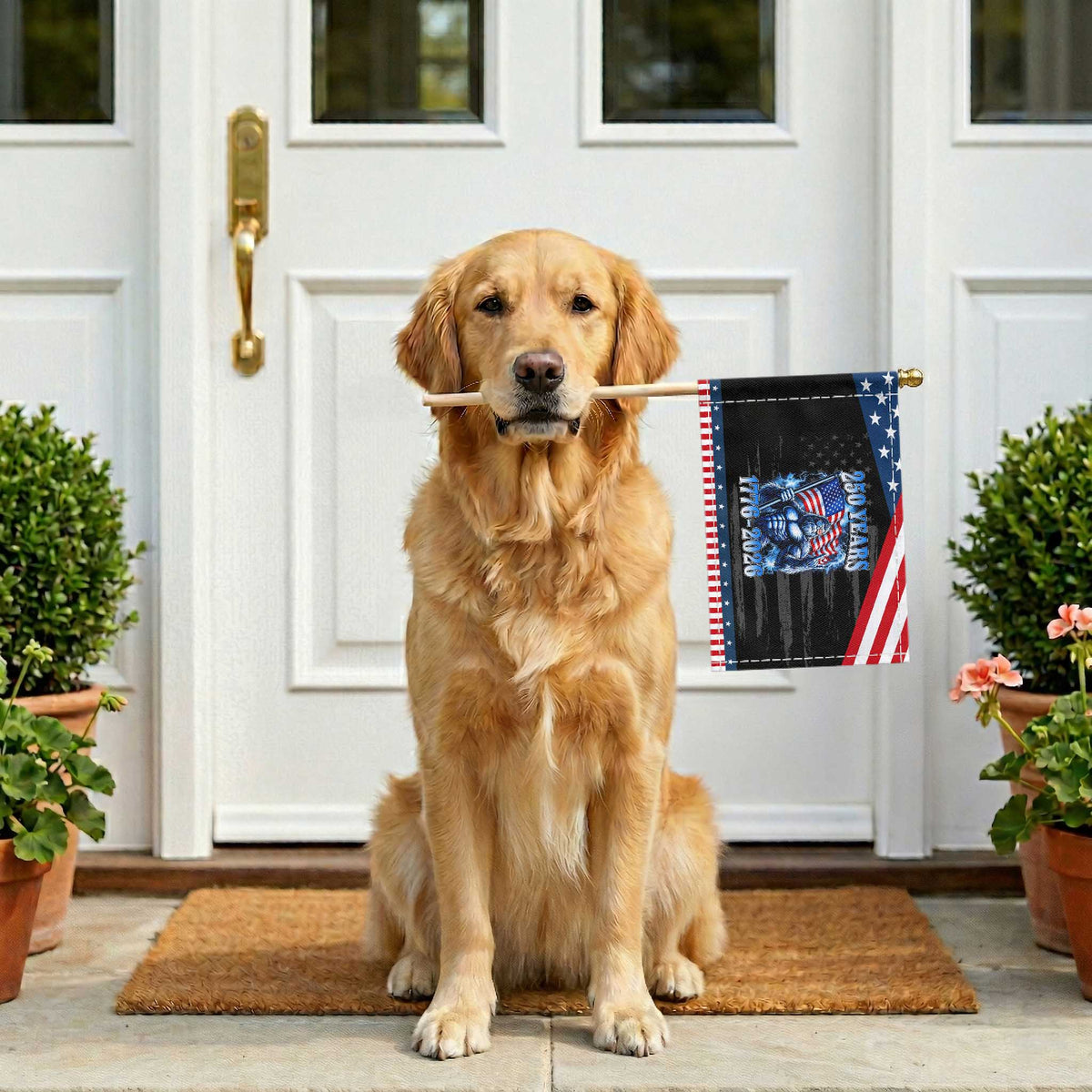 Bigfoot 250th Anniversary America Patriotic Handheld Flag 250 Years Of Freedom 4th July 1776 2026 Flag TS10 Print Your Wear