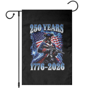 250th Anniversary Yankee Spirit Garden Flag 1776 2026 Patriotic Tactical Minuteman US Flag TS10 Black Print Your Wear