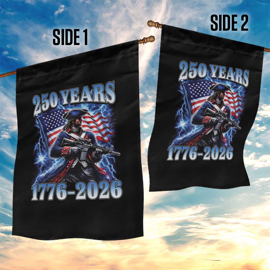 250th Anniversary Yankee Spirit Garden Flag 1776 2026 Patriotic Tactical Minuteman US Flag TS10 Print Your Wear