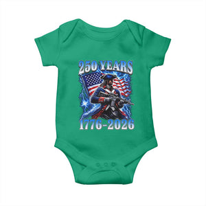 250th Anniversary Yankee Spirit Baby Onesie 1776 2026 Patriotic Tactical Minuteman US Flag TS10 Irish Green Print Your Wear