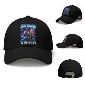 250th Anniversary Yankee Spirit Baseball Cap 1776 2026 Patriotic Tactical Minuteman US Flag TS10 Baseball Cap Universal Fit Black Print Your Wear