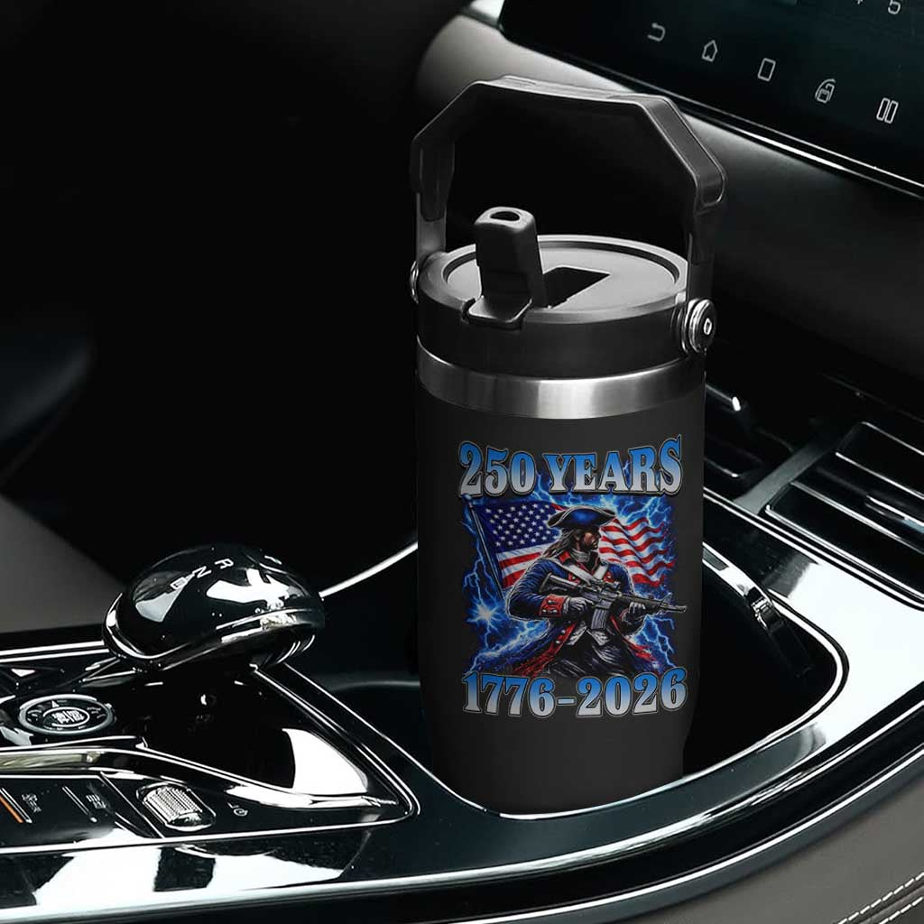 250th Anniversary Yankee Spirit Flip Straw Tumbler 1776 2026 Patriotic Tactical Minuteman US Flag TS10 Print Your Wear