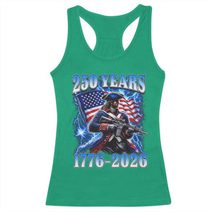 250th Anniversary Yankee Spirit Racerback Tank Top 1776 2026 Patriotic Tactical Minuteman US Flag TS10 Irish Green Print Your Wear