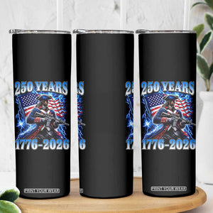 250th Anniversary Yankee Spirit Skinny Tumbler 1776 2026 Patriotic Tactical Minuteman US Flag TS10 Print Your Wear