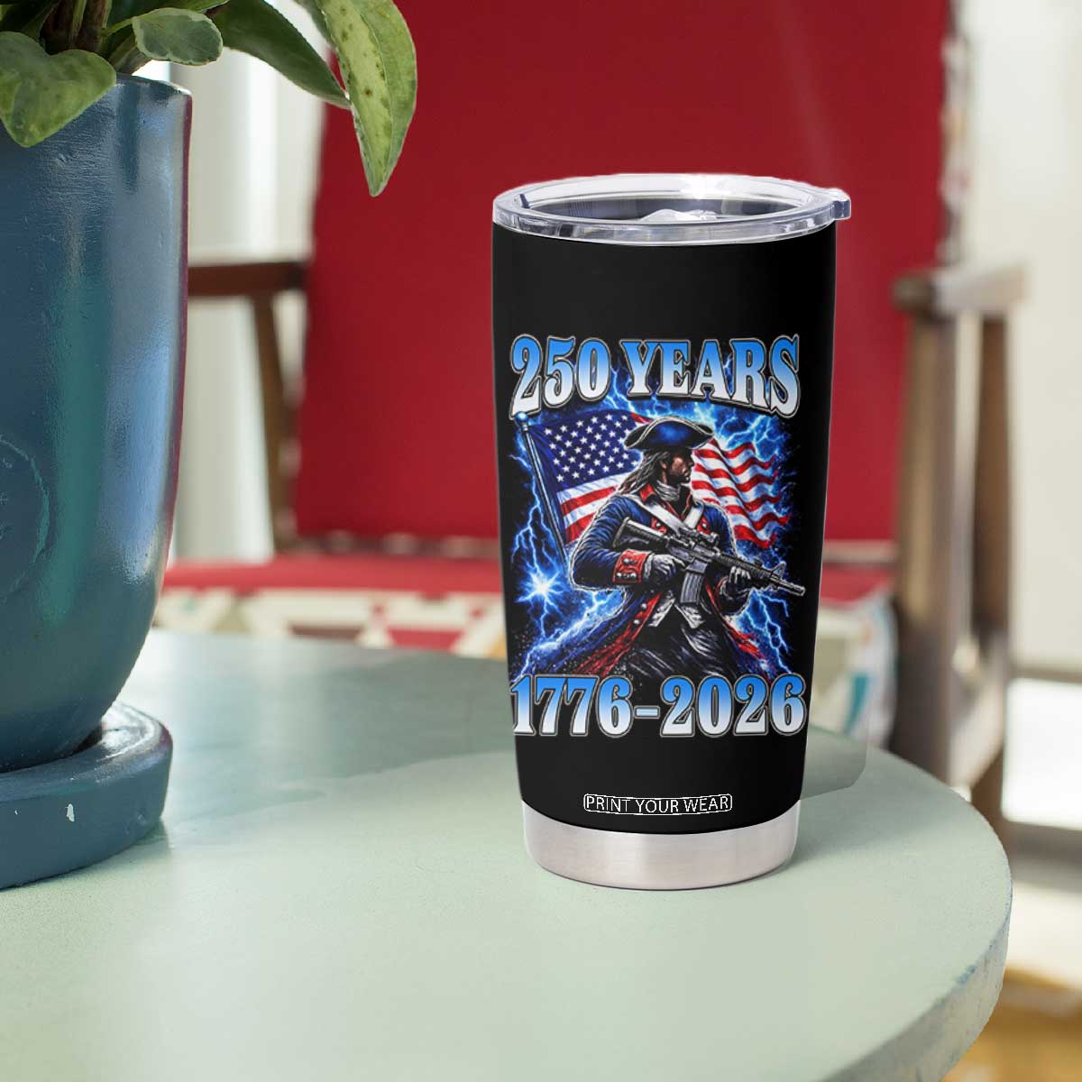 250th Anniversary Yankee Spirit Tumbler Cup 1776 2026 Patriotic Tactical Minuteman US Flag TS10 Print Your Wear