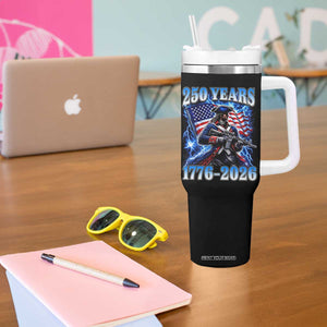 250th Anniversary Yankee Spirit Tumbler With Handle 1776 2026 Patriotic Tactical Minuteman US Flag TS10 Print Your Wear