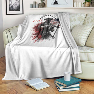 250 Years Anniversary Yankee Spirit Throw Blanket 1776 2026 Patriotic Tactical Minuteman Independence Day 4th July US Flag TS10 Print Your Wear
