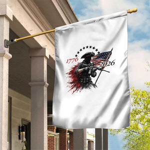 250 Years Anniversary Yankee Spirit Garden Flag 1776 2026 Patriotic Tactical Minuteman Independence Day 4th July US Flag TS10 Print Your Wear