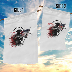 250 Years Anniversary Yankee Spirit Garden Flag 1776 2026 Patriotic Tactical Minuteman Independence Day 4th July US Flag TS10 Print Your Wear