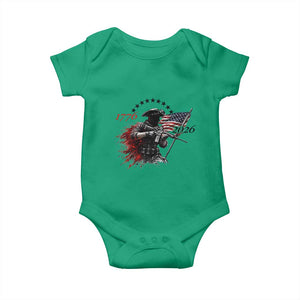 250 Years Anniversary Yankee Spirit Baby Onesie 1776 2026 Patriotic Tactical Minuteman Independence Day 4th July US Flag TS10 Irish Green Print Your Wear