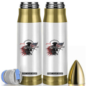 250 Years Anniversary Yankee Spirit Bullet Tumbler 1776 2026 Patriotic Tactical Minuteman Independence Day 4th July US Flag TS10 White Print Your Wear