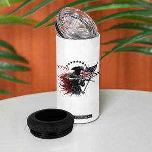 250 Years Anniversary Yankee Spirit 4 in 1 Can Cooler Tumbler 1776 2026 Patriotic Tactical Minuteman Independence Day 4th July US Flag TS10 Print Your Wear