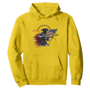 250 Years Anniversary Yankee Spirit Hoodie 1776 2026 Patriotic Tactical Minuteman Independence Day 4th July US Flag TS10 Daisy Print Your Wear
