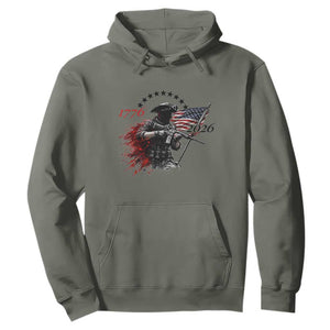 250 Years Anniversary Yankee Spirit Hoodie 1776 2026 Patriotic Tactical Minuteman Independence Day 4th July US Flag TS10 Military Green Print Your Wear