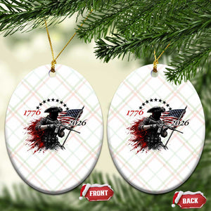 250 Years Anniversary Yankee Spirit Ceramic Ornament 1776 2026 Patriotic Tactical Minuteman Independence Day 4th July US Flag TS10 Print Your Wear