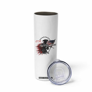 250 Years Anniversary Yankee Spirit Skinny Tumbler 1776 2026 Patriotic Tactical Minuteman Independence Day 4th July US Flag TS10 Print Your Wear