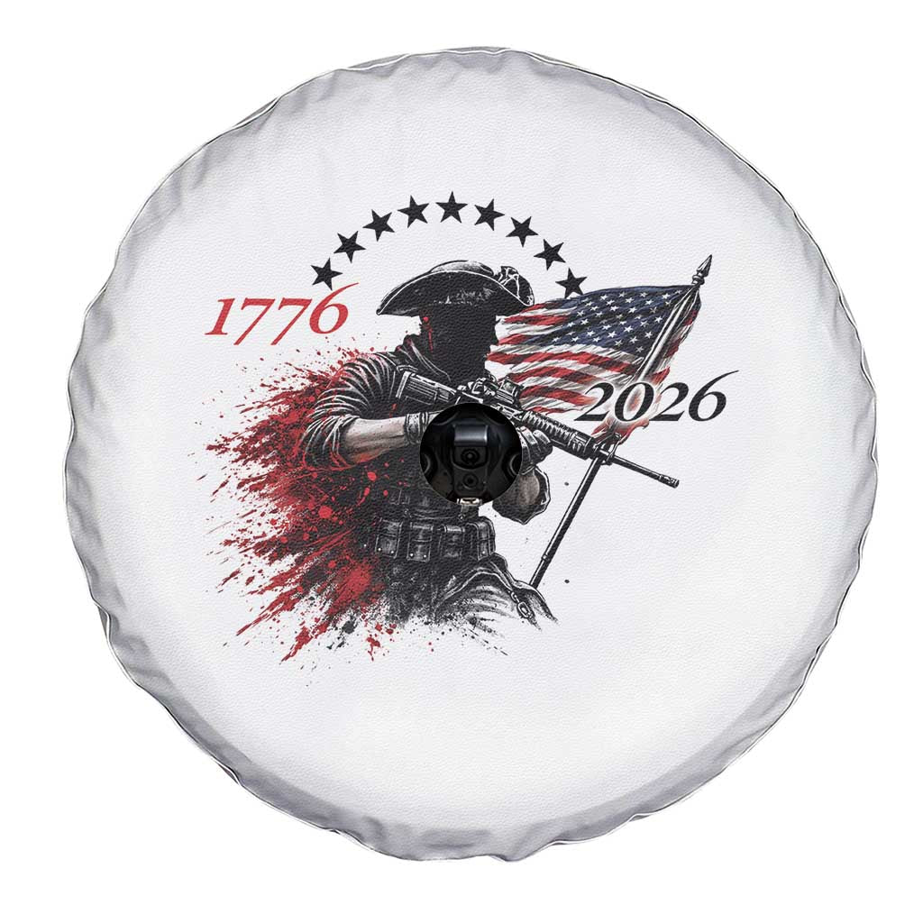 250 Years Anniversary Yankee Spirit Spare Tire Cover 1776 2026 Patriotic Tactical Minuteman Independence Day 4th July US Flag TS10 Print Your Wear