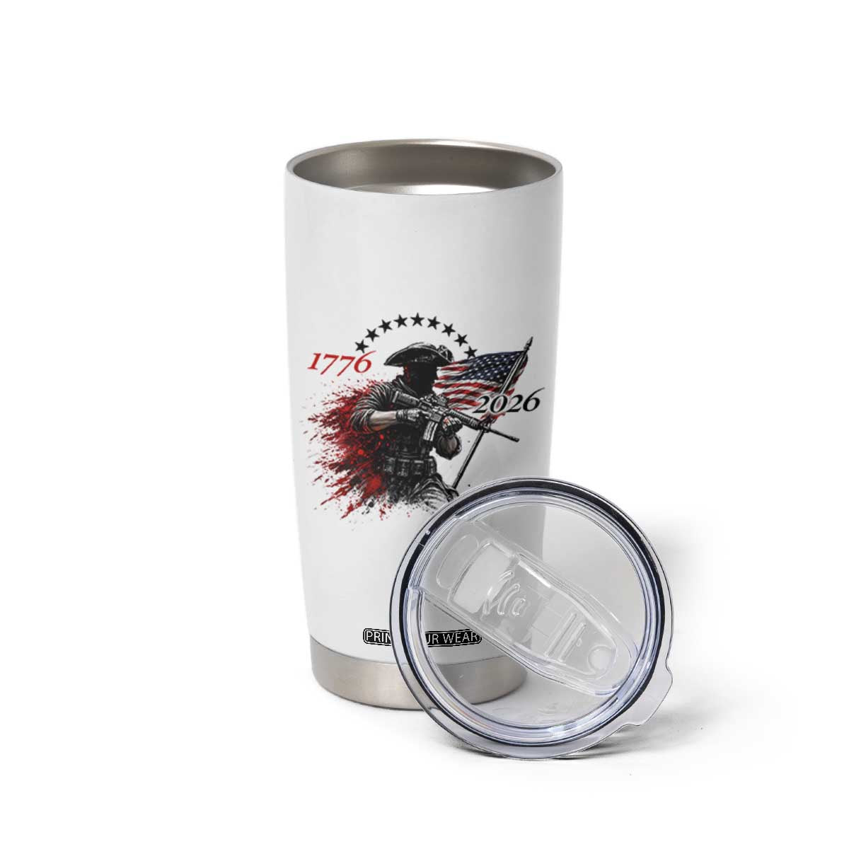 250 Years Anniversary Yankee Spirit Tumbler Cup 1776 2026 Patriotic Tactical Minuteman Independence Day 4th July US Flag TS10 Print Your Wear