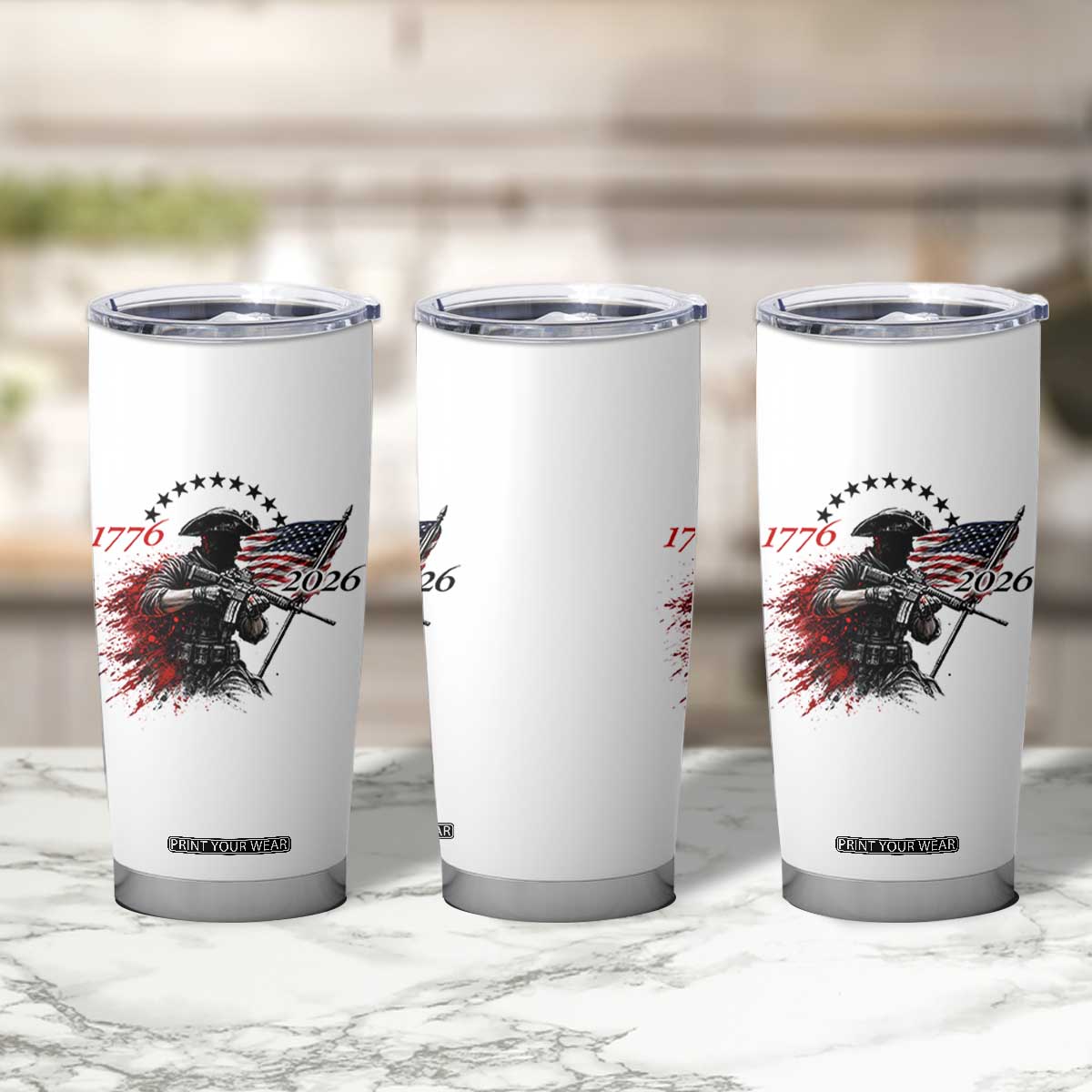 250 Years Anniversary Yankee Spirit Tumbler Cup 1776 2026 Patriotic Tactical Minuteman Independence Day 4th July US Flag TS10 Print Your Wear