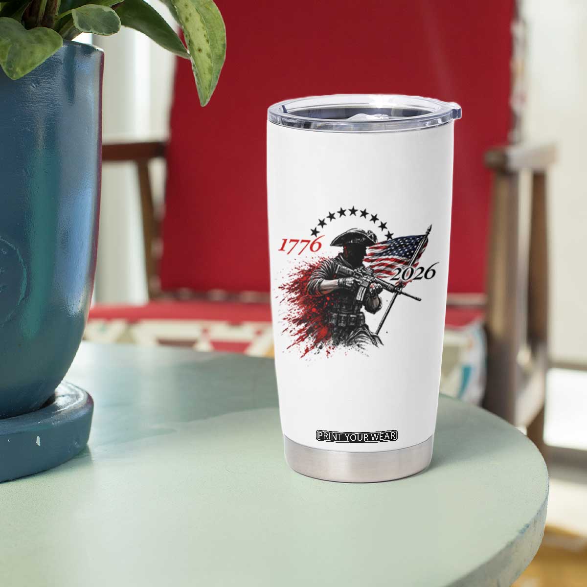250 Years Anniversary Yankee Spirit Tumbler Cup 1776 2026 Patriotic Tactical Minuteman Independence Day 4th July US Flag TS10 Print Your Wear