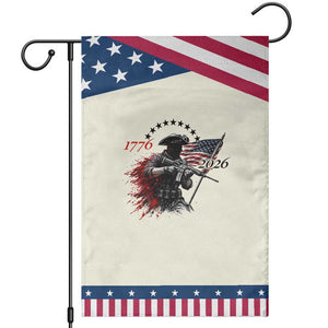250 Years Anniversary Yankee Spirit Garden Flag 1776 2026 Patriotic Tactical Minuteman Independence Day 4th July US Flag TS10 Modern Beige Blue Print Your Wear