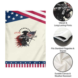 250 Years Anniversary Yankee Spirit Garden Flag 1776 2026 Patriotic Tactical Minuteman Independence Day 4th July US Flag TS10 Print Your Wear
