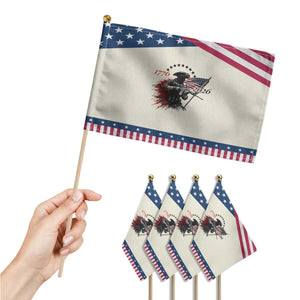 250 Years Anniversary Yankee Spirit Patriotic Handheld Flag 1776 2026 Tactical Minuteman Independence Day 4th July US Flag TS10 Print Your Wear