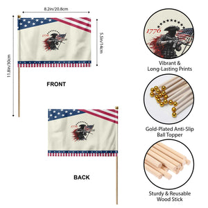 250 Years Anniversary Yankee Spirit Patriotic Handheld Flag 1776 2026 Tactical Minuteman Independence Day 4th July US Flag TS10 Print Your Wear