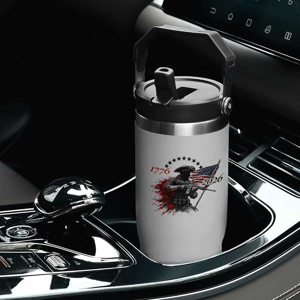 250 Years Anniversary Yankee Spirit Flip Straw Tumbler 1776 2026 Patriotic Tactical Minuteman Independence Day 4th July US Flag TS10 Print Your Wear