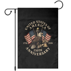 USA 250th Anniversary Garden Flag Vintage Eagle US Flag Independence Day 4th July Patriotic TS10 Black Print Your Wear