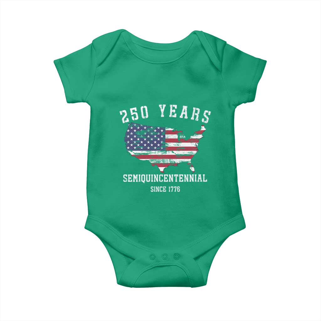 USA 250th Anniversary Baby Onesie United States Semiquincentennial 1776 2026 Patriotic Independence Day TS10 Irish Green Print Your Wear