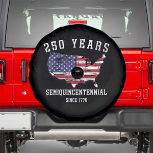 USA 250th Anniversary Spare Tire Cover United States Semiquincentennial 1776 2026 Patriotic Independence Day TS10 Black Print Your Wear