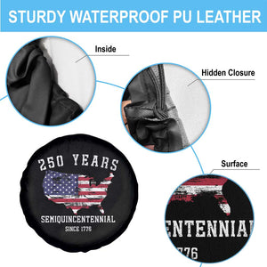 USA 250th Anniversary Spare Tire Cover United States Semiquincentennial 1776 2026 Patriotic Independence Day TS10 Print Your Wear