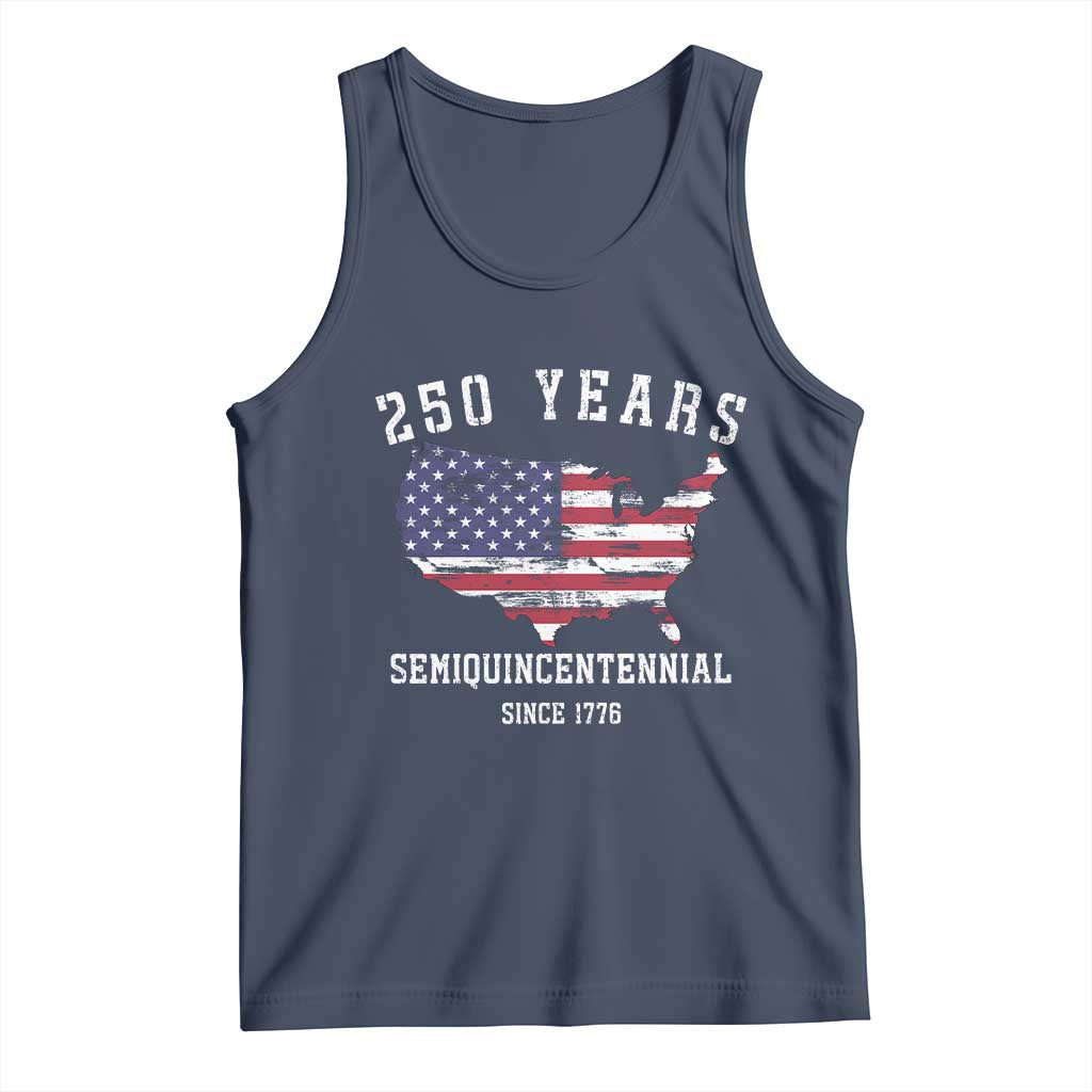USA 250th Anniversary Tank Top United States Semiquincentennial 1776 2026 Patriotic Independence Day TS10 Navy Print Your Wear