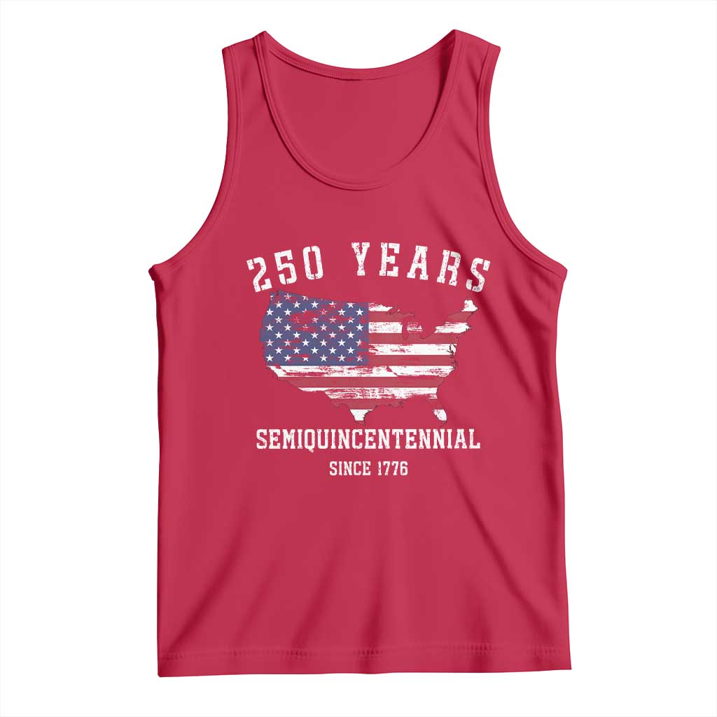 USA 250th Anniversary Tank Top United States Semiquincentennial 1776 2026 Patriotic Independence Day TS10 Red Print Your Wear